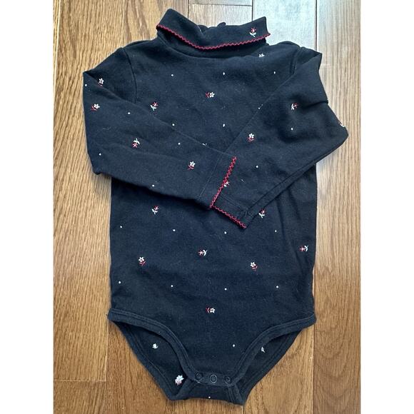 Vintage 2001 Gymboree Black White Red 3 Piece Set 18-24 Months Scotty Dog Flower - Picture 10 of 11